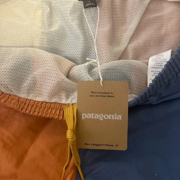 NWT Patagonia Men’s Baggies Shorts - 5 in. Size Large L - Picture 3 of 6